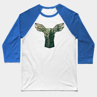 Deer Low Poly Art Fawn Animal Forest Nature Baseball T-Shirt